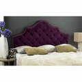 Safavieh Arebelle Velvet Full Size Headboard- Aubergine - 54 x 3.5 x 56.3 in. MCR4035F-F